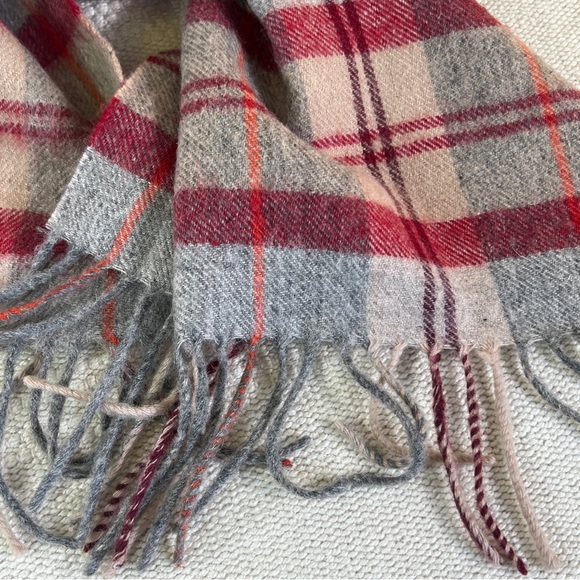 Vintage Suntrai 100% Wool Plaid Scarf - Picture 3 of 8